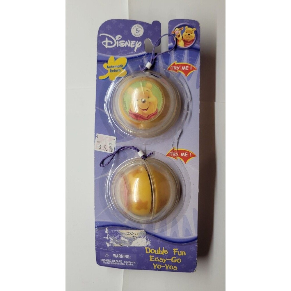 Winnie the Pooh Double Fun Easy Go Yo-Yos 2 In Package Disney 2003